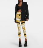 Versace - Barocco high-rise leggings