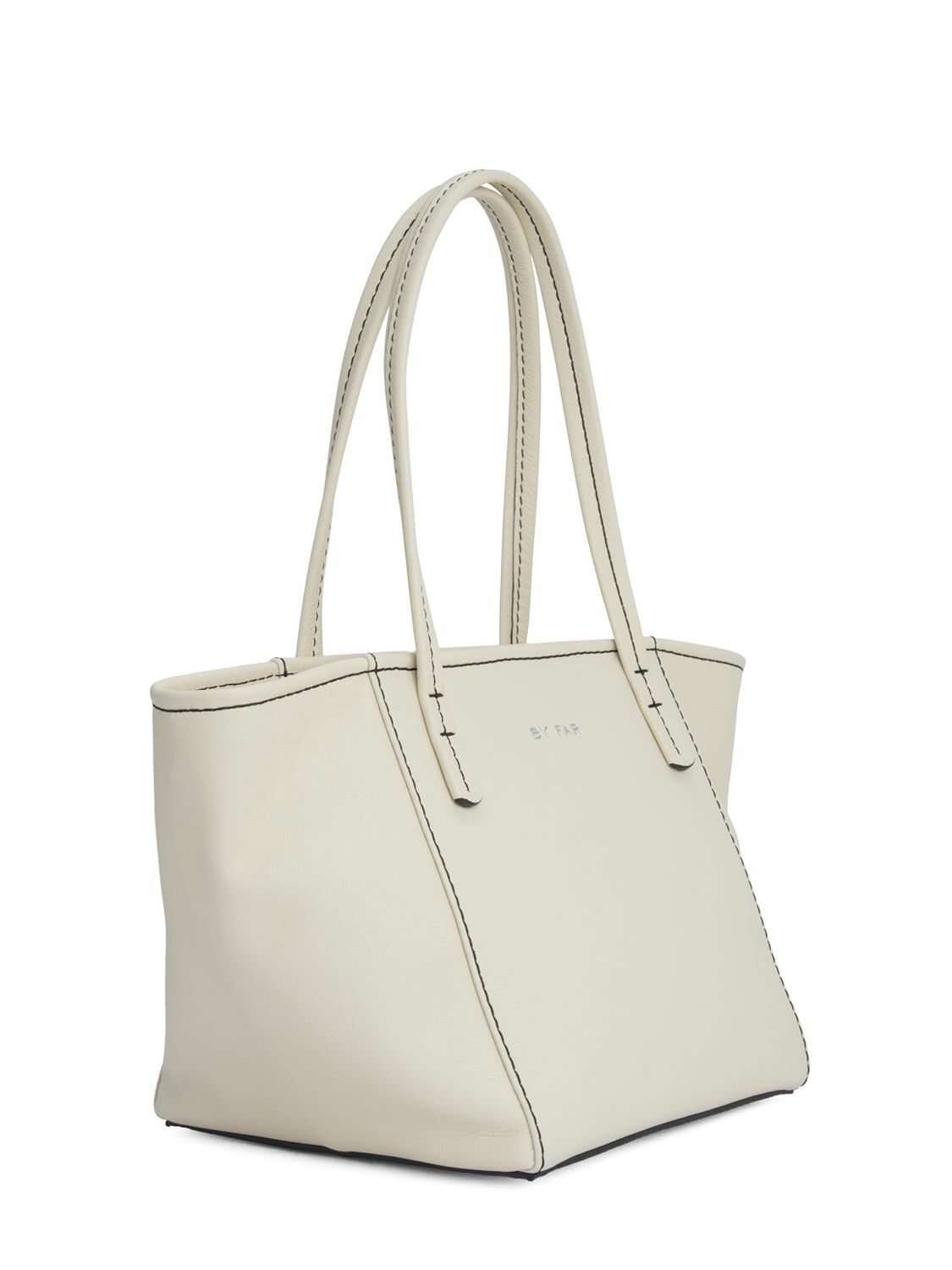 BY FAR - Bar Box Leather Tote Bag