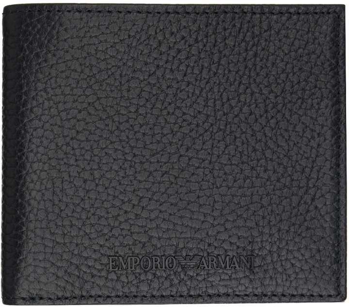 Photo: Emporio Armani Black Tumbled Leather Wallet