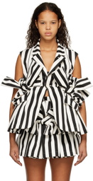 tao Black & White Stripe Vest.