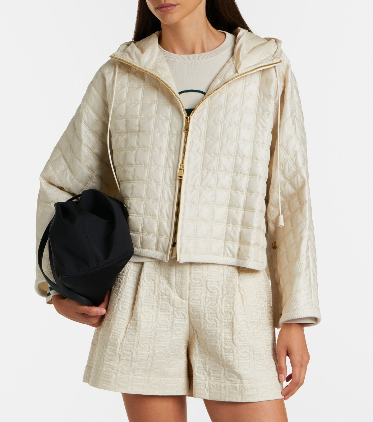 Moncler Quilted hooded jacket