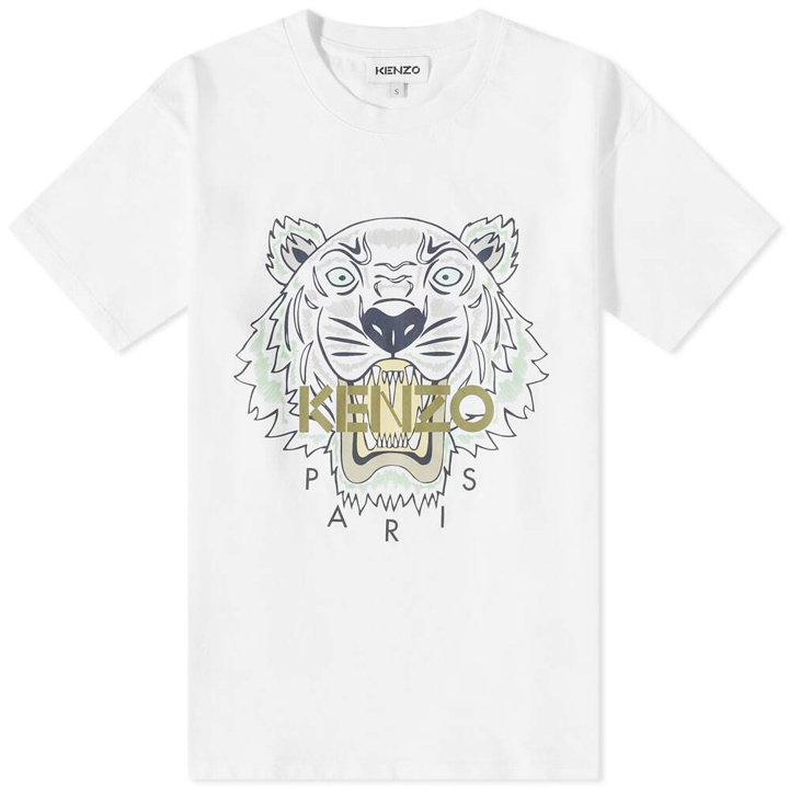 Photo: Kenzo Men's Classic Tiger T-Shirt in White