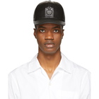 Neil Barrett Black Leather Pierced Cap