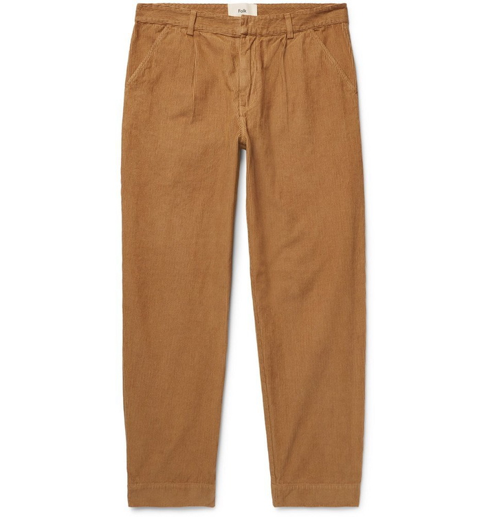 Photo: Folk - Signal Cotton-Corduroy Trousers - Men - Camel