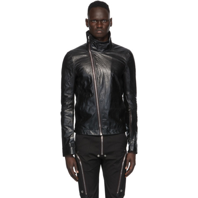 Photo: Rick Owens Black Leather Bauhaus Jacket