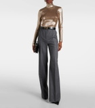 Tom Ford Metallic knit turtleneck sweater