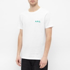 A.P.C. Men's A.P.C Mike Logo T-Shirt in White
