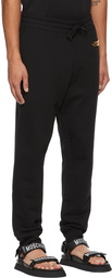 Moschino Black Logo Hardware Lounge Pants