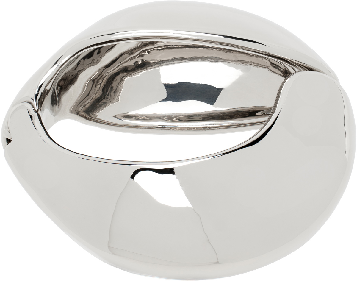Coperni Silver C-Logo Bangle Bracelet