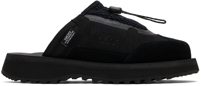 SUICOKE Black BOMA-ab Mules