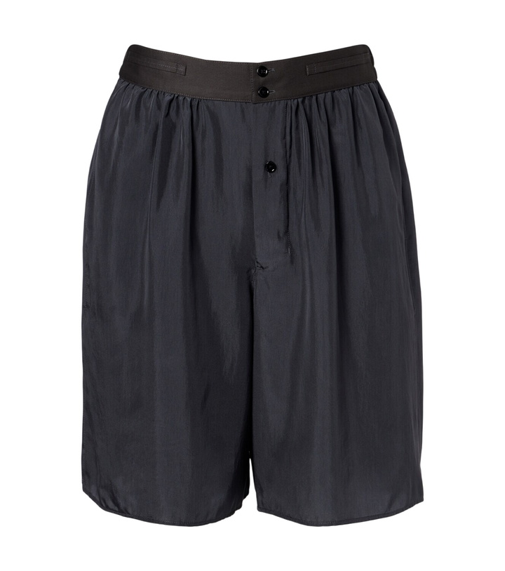 Photo: Lemaire High-rise silk pongee Bermuda shorts