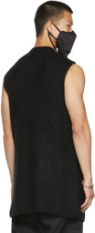 Rick Owens Black Nylon Long Mask