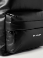 Balenciaga - Puffy Logo-Print Leather Backpack