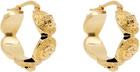 Versace Gold Tribute Medusa Hoop Earrings