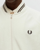 Fred Perry Towelling Track Jacket White - Mens - Track Jackets