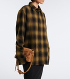 Balenciaga Checked wool-blend flannel overshirt