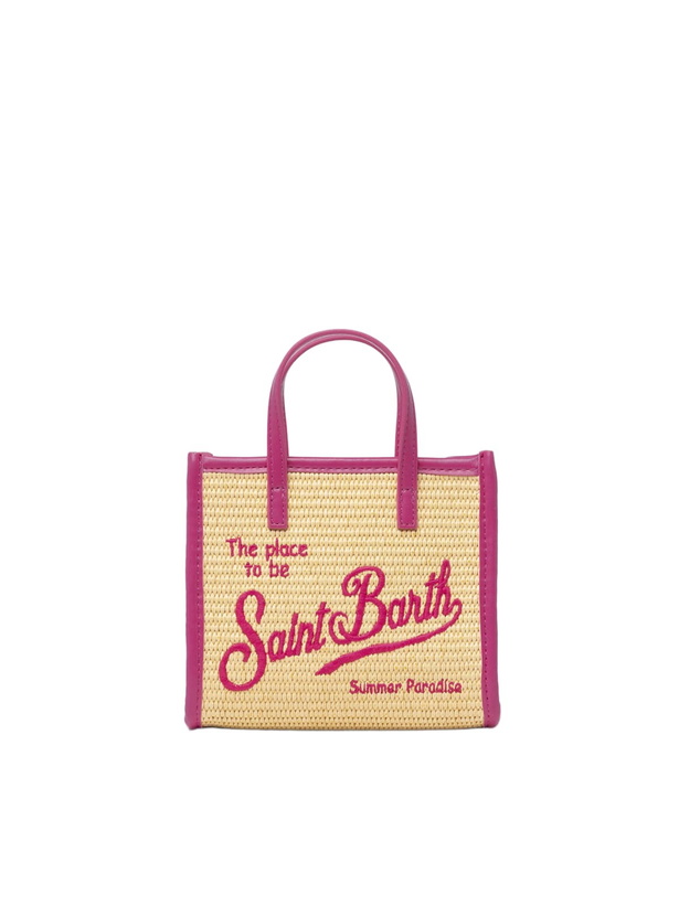 Photo: MC2 Saint Barth Beige Mini Vivian Straw Handbag