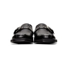 Versace Black Buckle Loafers