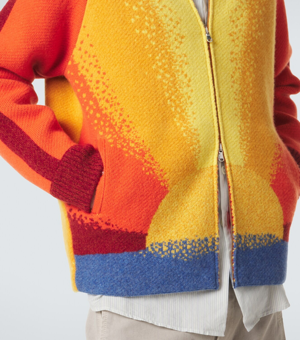 God's True Cashmere Radiant Sun cashmere zip-up sweater