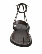 Dries Van Noten Womens Thong sandal Dark in Brown