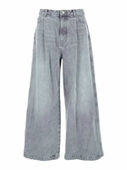 Juun.J Blue Jeans With Faded Effect And Wide Legi N Denim Man