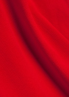 Roland Mouret Belted Wool Midi Dress Red