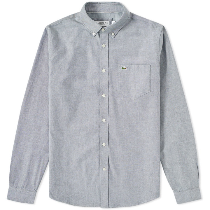 Photo: Lacoste Button Down Oxford Shirt Blue