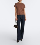 Khaite Donna Medium suede shoulder bag