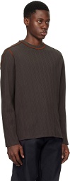 AFFXWRKS Brown Boxed Long Sleeve T-Shirt