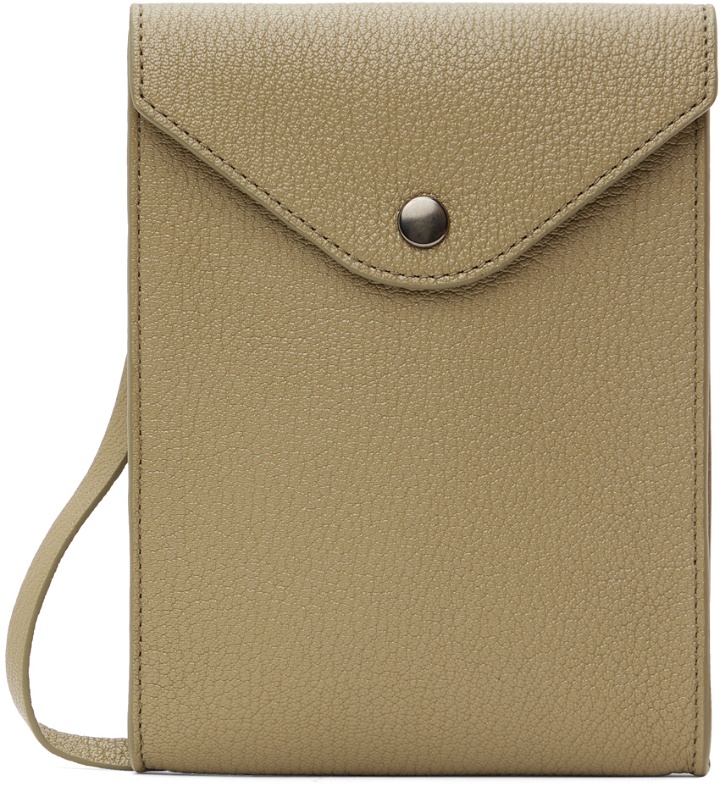 Photo: LEMAIRE Taupe Enveloppe Strap Pouch
