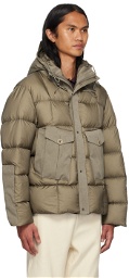 Ten c Taupe Tempest Combo Down Jacket
