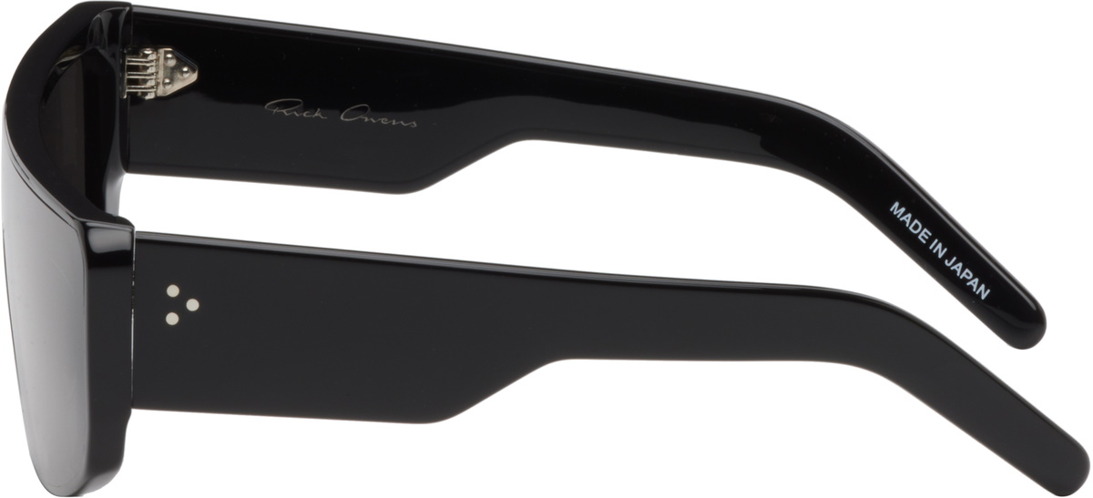 Rick Owens Black Temple Performa Sunglasses