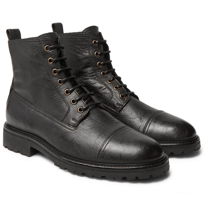 Photo: Belstaff - Alperton 2.0 Leather Boots - Black