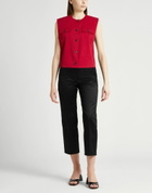 Theory Womens Tailored Vest in Tomato red