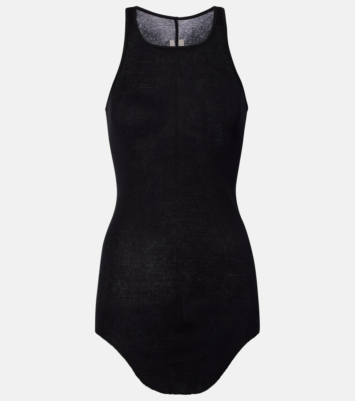 Rick Owens Ribbed-knit cotton tank top