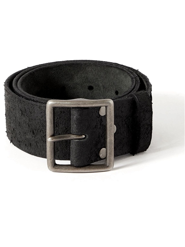Photo: RRL - 4.5cm Distressed Leather Belt - Black