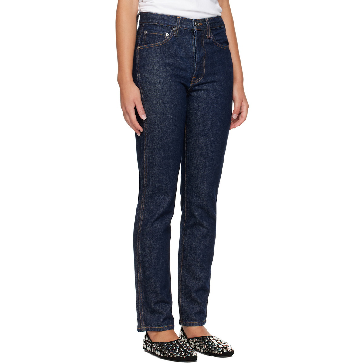 KHAITE Indigo Finley Jeans