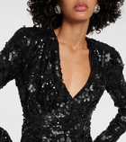 Rotate Birger Christensen Sequined wrap dress