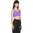 Nike Purple Swoosh Bra