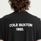 Cole Buxton Men's CB 1992 Backstage T-Shirt in Vintage Black