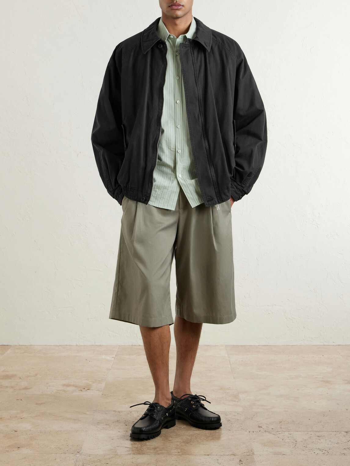 ssstein - Harrington Cotton-Gabardine Jacket - Black