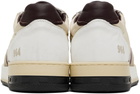 Rhude White & Beige Racing Sneakers