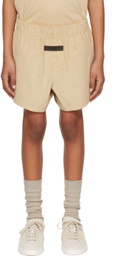 Essentials Kids Beige Drawstring Shorts