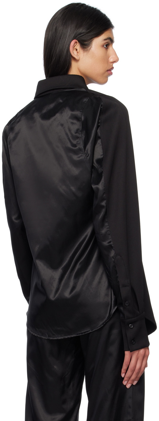 Bianca Saunders Black Row Back Shirt