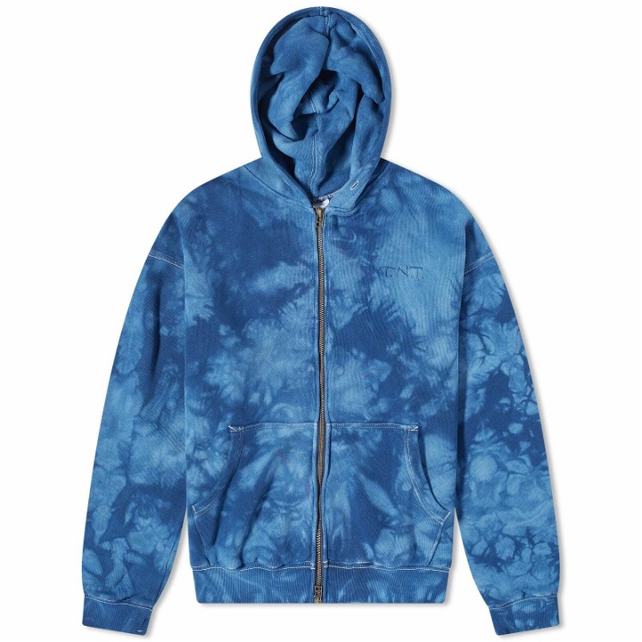 Photo: thisisneverthat Men's Dyed Zip Through Hoody in Blue