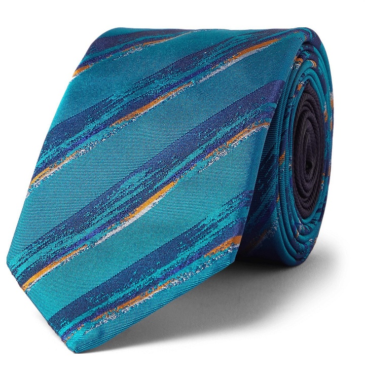 Photo: Missoni - 6.5cm Printed Silk Tie - Blue