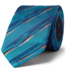 Missoni - 6.5cm Printed Silk Tie - Blue
