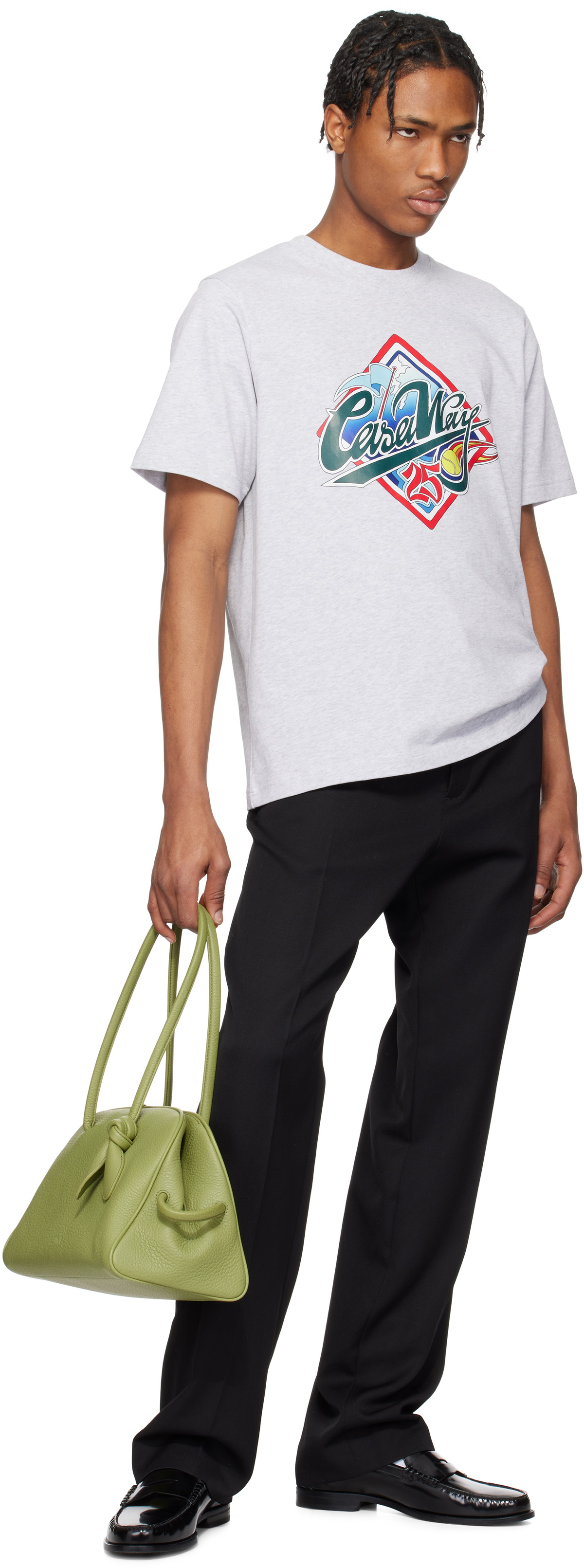 Casablanca Gray 'Casa Way' World Series T-shirt Casablanca