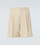 Valentino Wool gabardine Bermuda shorts