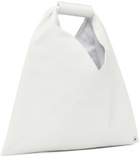 MM6 Maison Margiela White Mini Triangle Tote